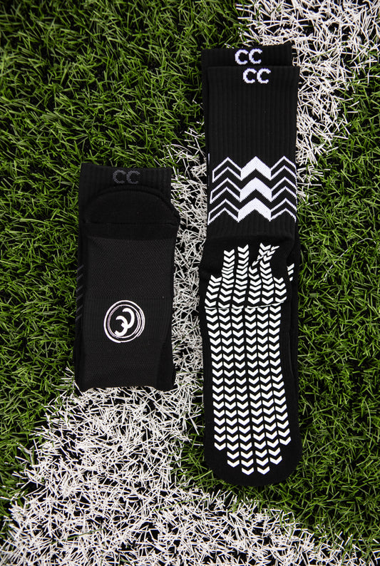 1.0 Black Grip Sock